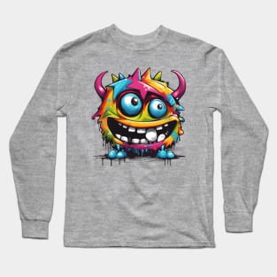 Graffiti Monster Colorful Street Art Long Sleeve T-Shirt